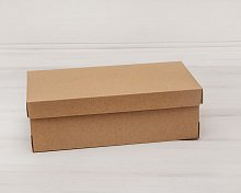 Коробка из плотного картона, 30,5х16х10 см, крышка-дно