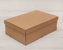 Коробка из плотного картона, 33,5х22х11,5 см, крышка-дно