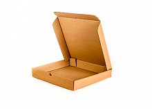 Коробка для пиццы прямоугольная бур.