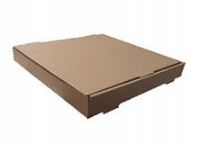 Коробка для пиццы 333x333x40 бурая